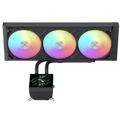 Refrigeración Líquida GameMax Glacier 360 LCD 395mm 3 Lüfter LED Multicolor