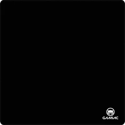 GAMIAC XL10 Gaming-Mauspad, 450 x 450 x 3 mm, Spandex, rutschfest, schwarz, spritzwassergeschützt