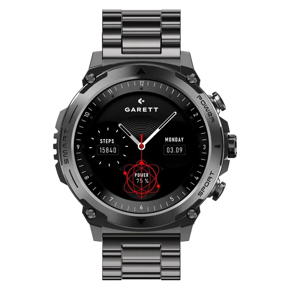 Garett Smartwatch Atom Black Steel