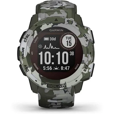 Garmin Instinct Solar Camo Edition GPS 45mm MIP Camouflage M Wasserfest MIL-STD-810G Pulsuhr