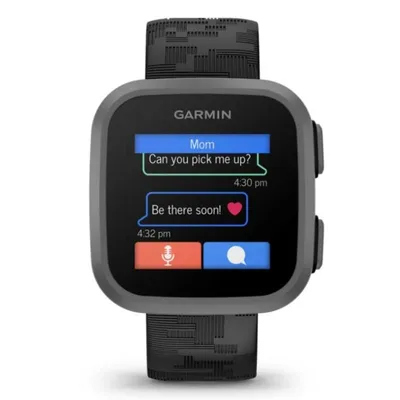 Garmin Bounce 4G LTE GPS 42mm LCD Schwarz Wasserdicht 5ATM Touchscreen