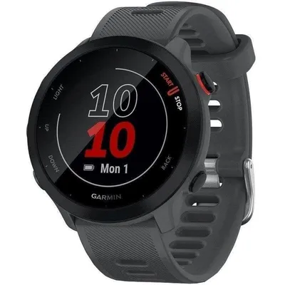 Garmin Forerunner 55 Bluetooth GPS 42mm Grau Wasserdicht 5ATM Pulsmesser