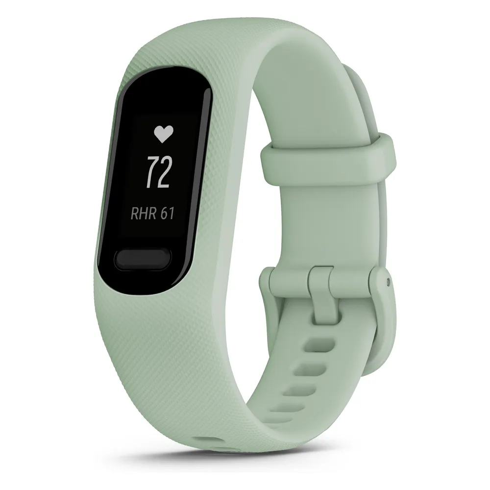 Aktivitätsarmband Garmin Vivosmart 5 Bluetooth GPS OLED Mint 7 Tage Herzfrequenzsensor Wasserdicht