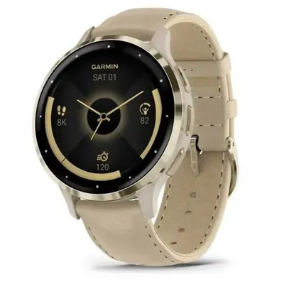 Garmin 010-02785-55 Bluetooth GPS 41mm AMOLED Gold Wasserdicht 5ATM SpO2