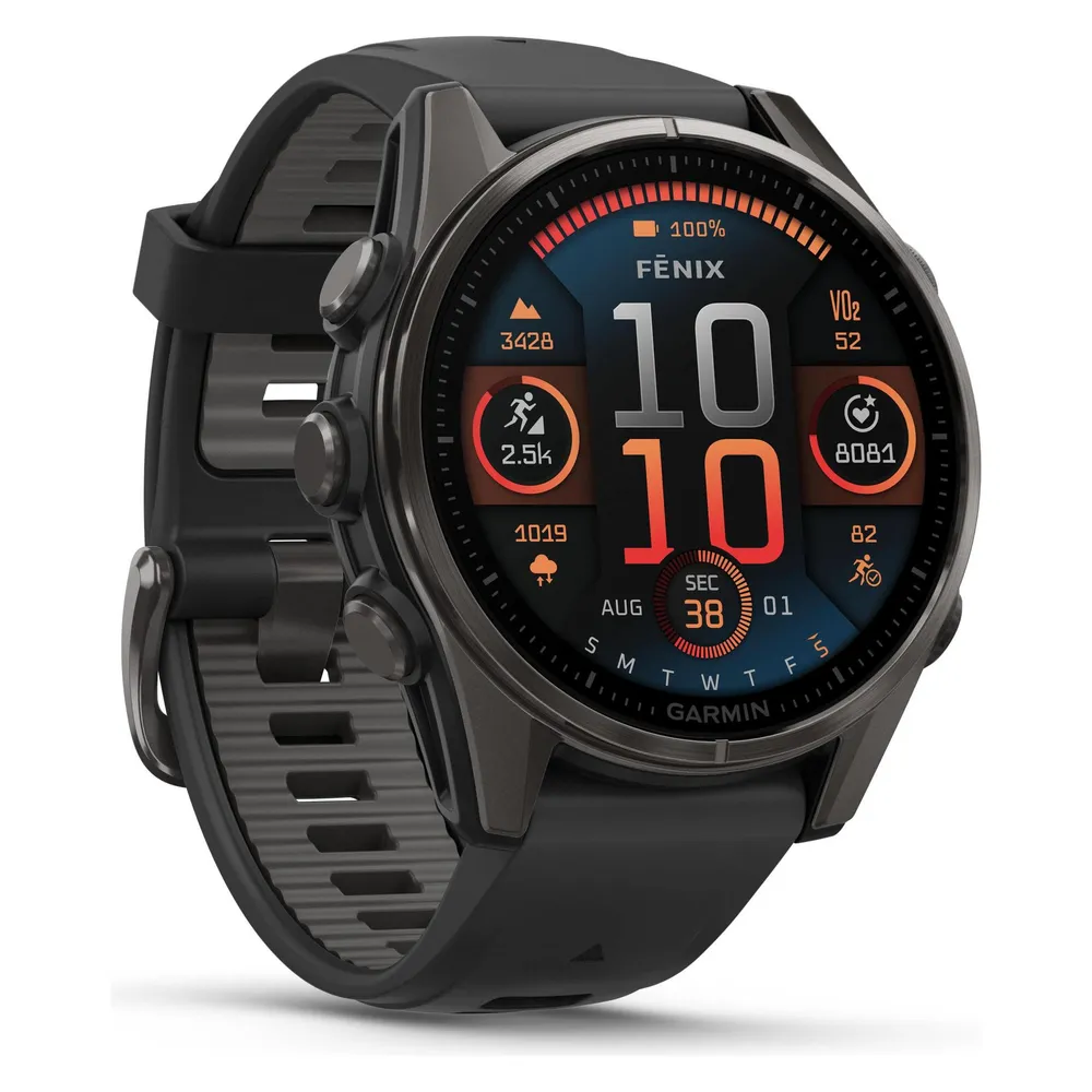 Garmin Fenix 8 Bluetooth WiFi GPS 43mm AMOLED Schwarz Einheitsgröße 10ATM SpO2