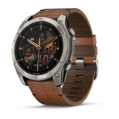 Garmin Fenix 8 Bluetooth GPS 1,4" Titan Braun Einheitsgröße Wasserdicht 10 ATM SpO2