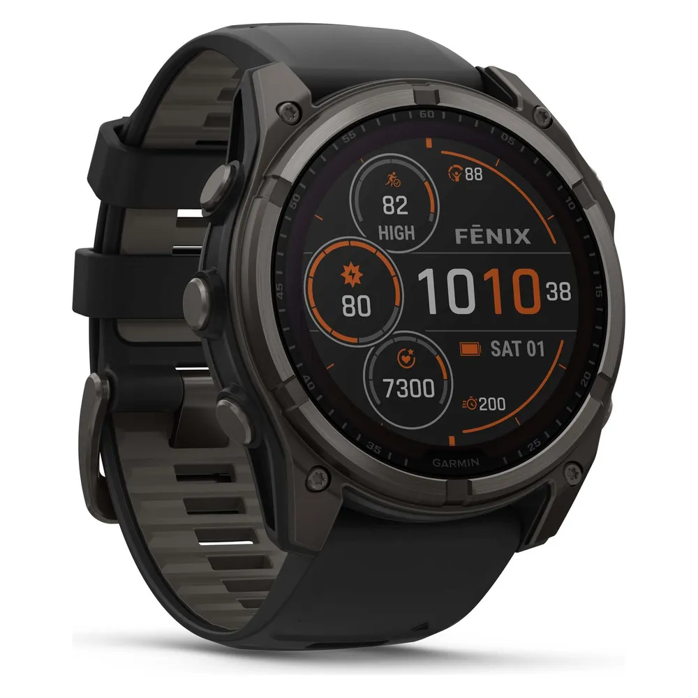 Garmin fenix 8 Bluetooth WiFi GPS 51mm Digitale Touchscreen Titan Schwarz Saphir 10ATM SpO2 Pulsmesser Schlaftracking