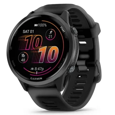 Garmin Forerunner 570 GPS Bluetooth 47mm AMOLED Schwarz Wasserdicht 5ATM SpO2
