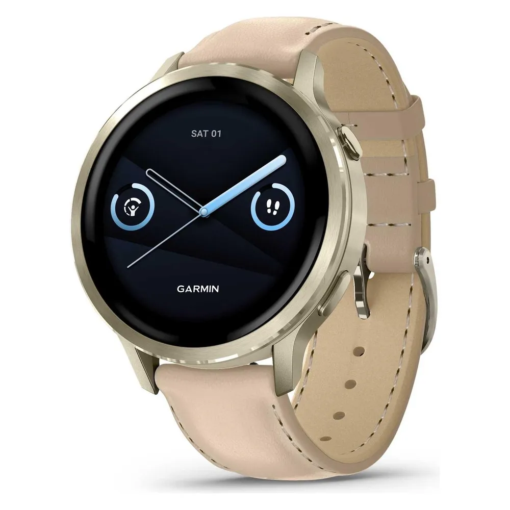 Garmin Venu 4 Bluetooth GPS 41mm AMOLED Gold Sand Wasserdicht 5ATM SpO2 Pulsmesser