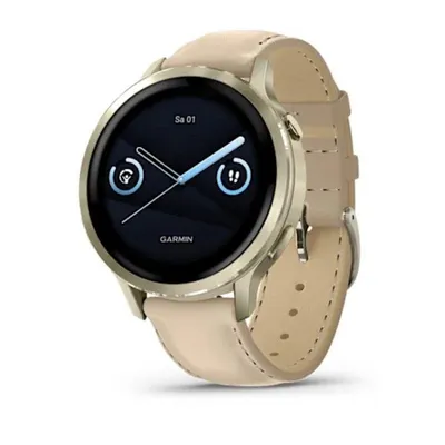 Garmin Venu 4 Bluetooth GPS 41mm AMOLED Gold Sand Wasserdicht 5ATM SpO2 Pulsmesser