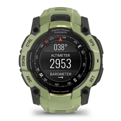 Garmin Instinct 3 AMOLED Bluetooth GPS 50mm AMOLED Gruen Unisex Wasserdicht 10ATM SpO2