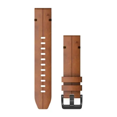 Armband QuickFit 22 Leder Braun Garmin fēnix 6