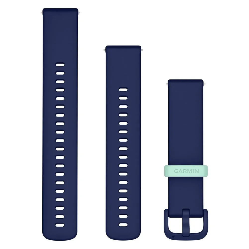 Garmin Quick release - Horlogeband - Siliconen - 20 mm - Navy - Geschikt voor Vivoactive 5
