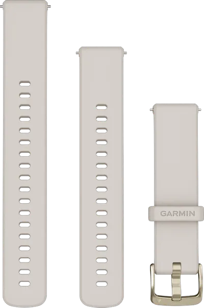 Garmin Silikonarmband Creme/Gold 18 mm