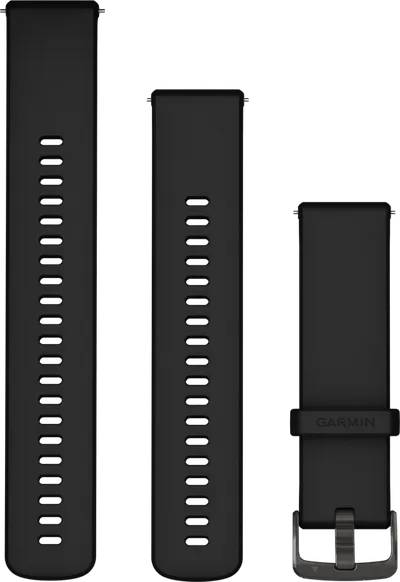 Garmin Silikonarmband Schwarz 22 mm