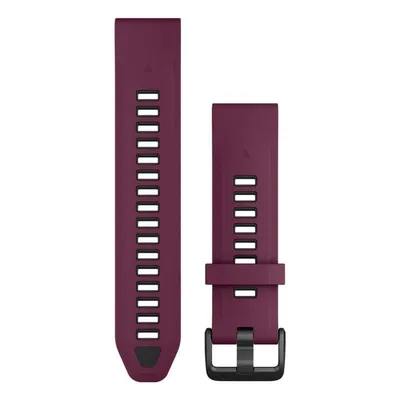 Garmin Quickfit Armband für Smartwatches, Silikon, 20 mm, Grau und Rot