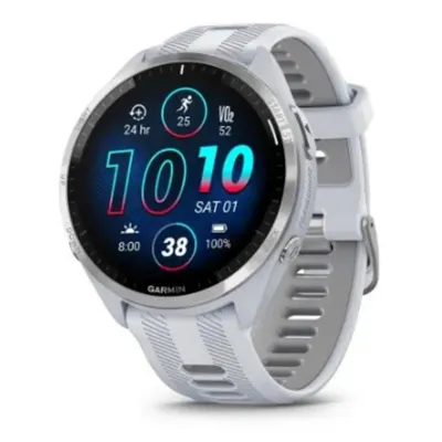 Garmin Forerunner 965 Bluetooth GPS 47mm AMOLED Weiß Einheitsgröße 5ATM SpO2 Pulsuhr Schlafüberwachung