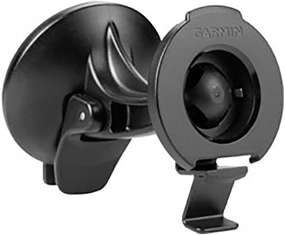 Garmin Navigationsgeräte-Halterung Saugnapfhalterung mit rundem Halteclip, (bis 4,3 Zoll)