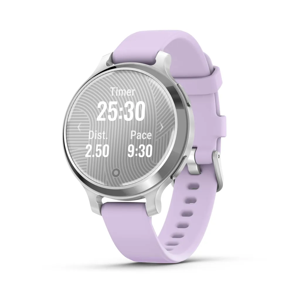 Lily 2 Active Silber mit Schnellwechsel-Silikon-Armband Smartwatch