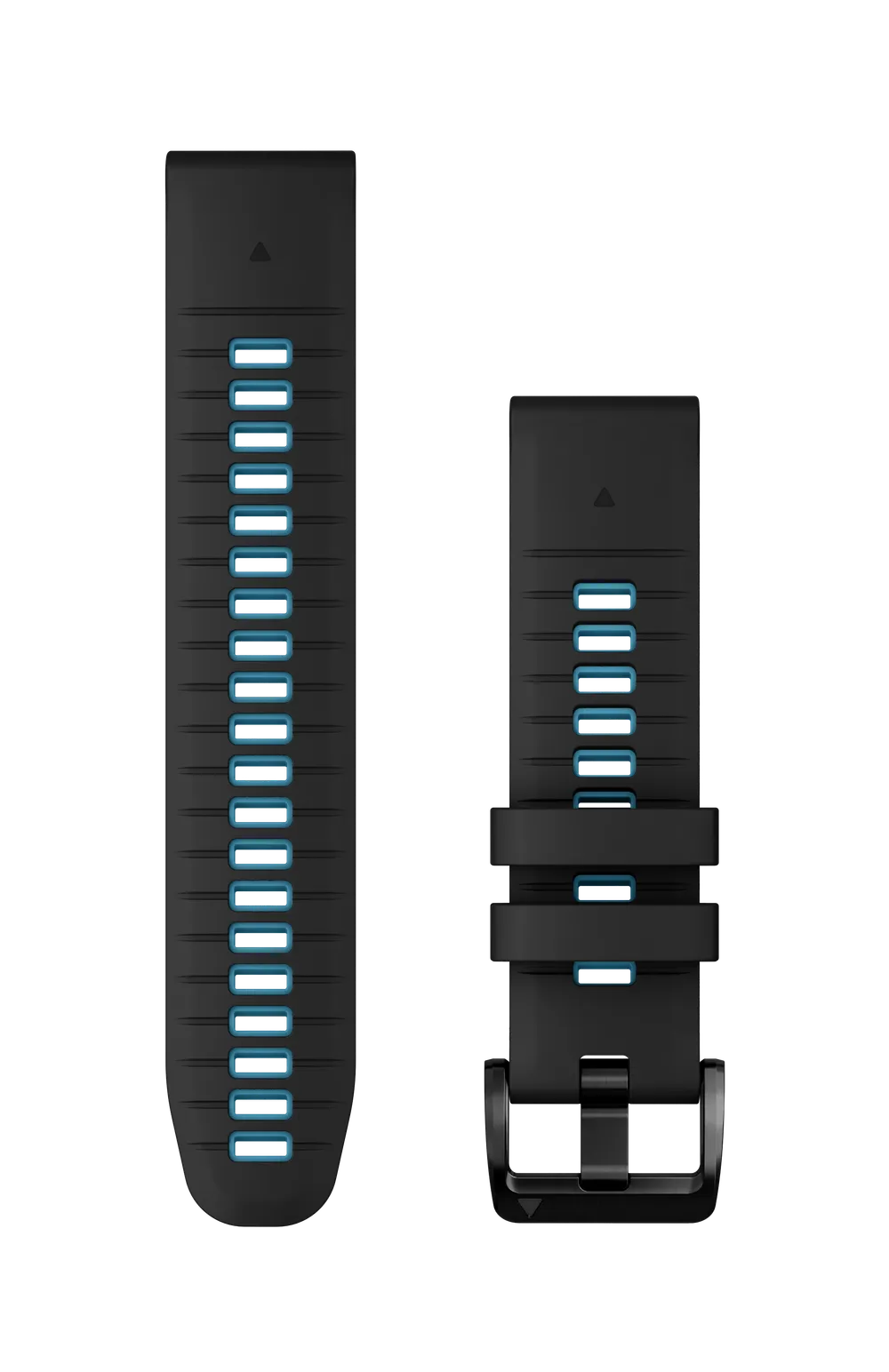 Quickfit-Armbänder (22 mm) Silikon, Schwarz/Blau