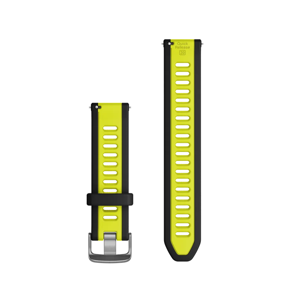 Schnellwechsel-Armband (20 mm) Schwarz/Amp Yellow