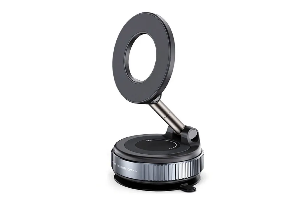 GARRYFIZH Smartphone-Halterung Magnet Handyhalterung Auto - Vakuum Saugnapf, MagSafe kompatibel, 360°, (bis 6.9 Zoll, Starker Vakuum-Halt, MagSafe-kompatibel, 360° Gelenk, Rückstandsfrei)
