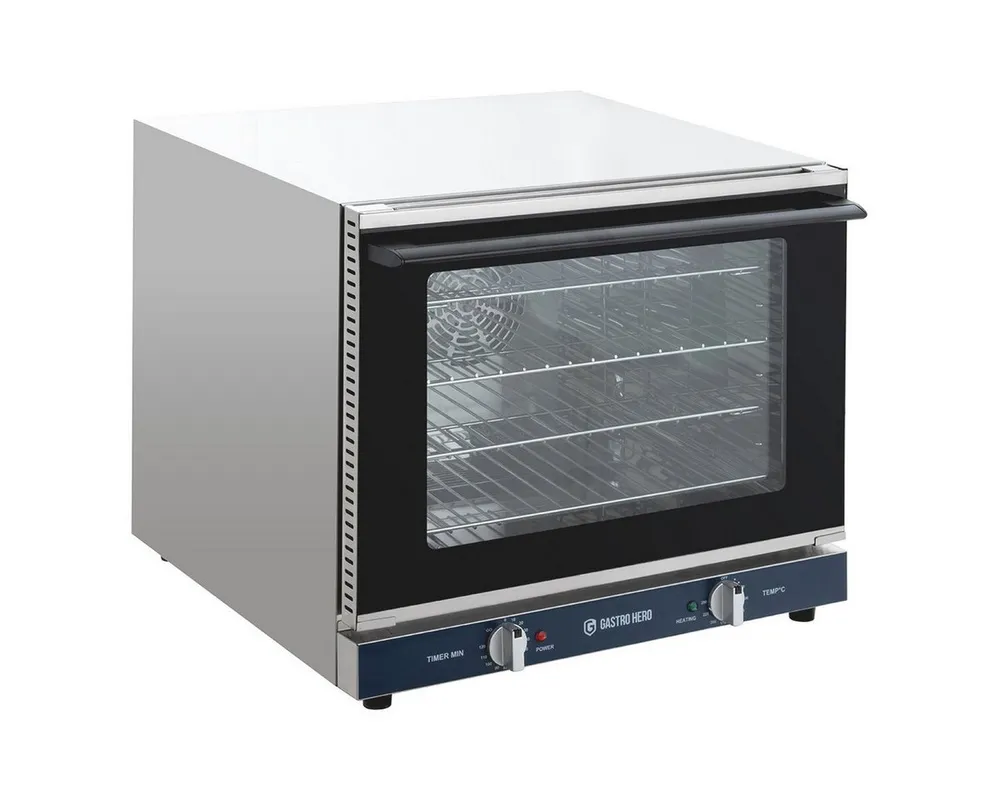 GastroHero Dampfbackofen Heißluftofen 4x GN 2/3 - Umluft Ofen aus Edelstahl - Profi Gastro Heißluftofen 4x GN 2/3 - Umluft Ofen aus Edelstahl - Profi Gastro