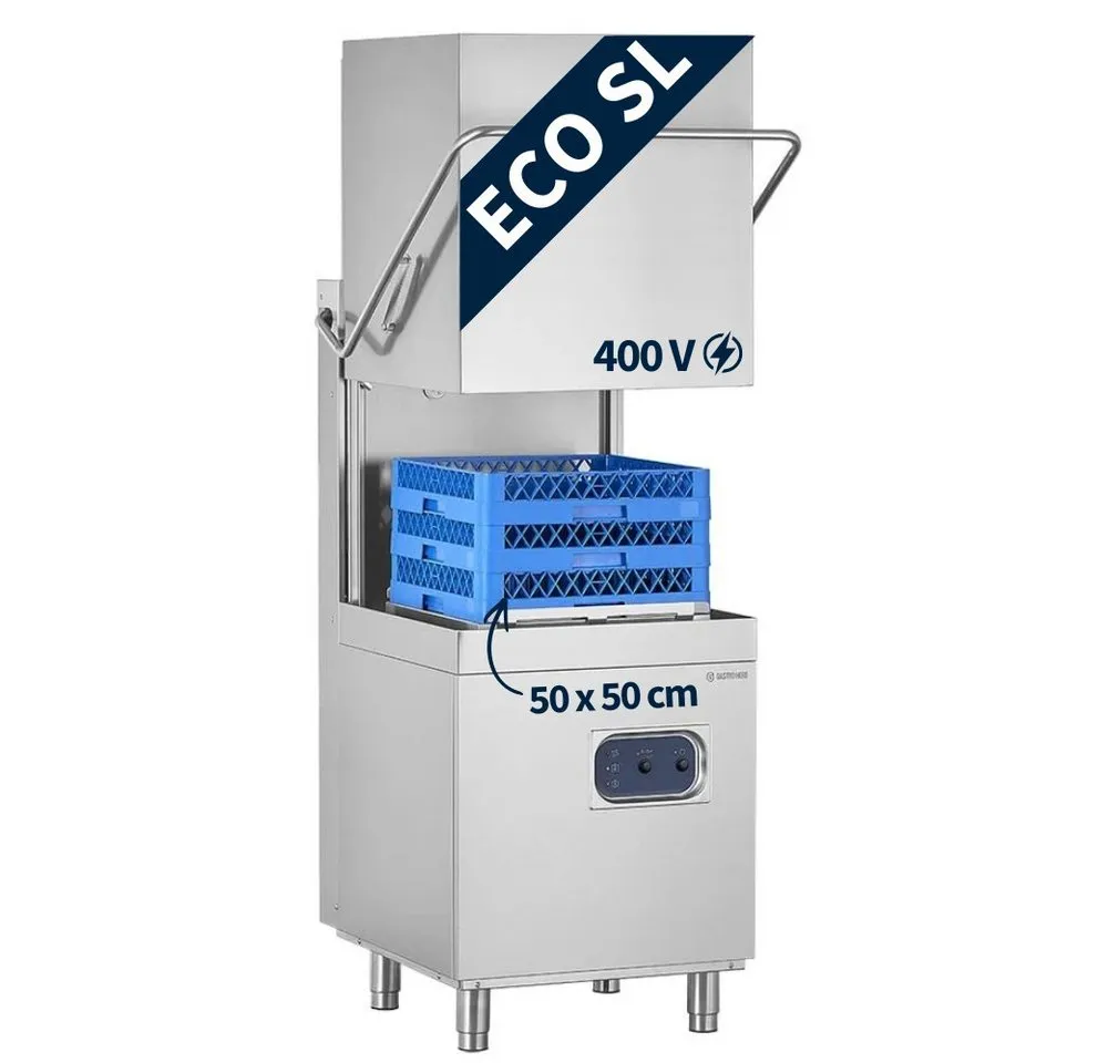 GastroHero Dönergrill Haubenspülmaschine 50x50 ECO HSME54SL 400V Gastro, 10800 W