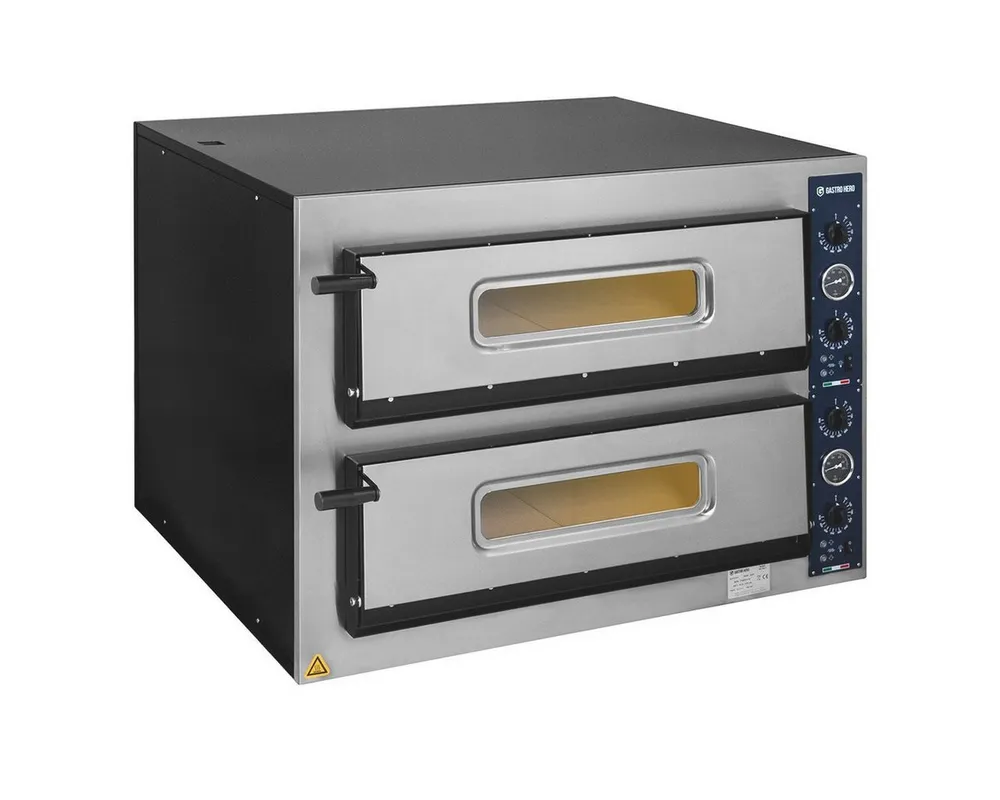 GastroHero Pizzaofen Pizzaofen 8 Pizzen 30 cm 500°C Gastro 400 V elektrisch