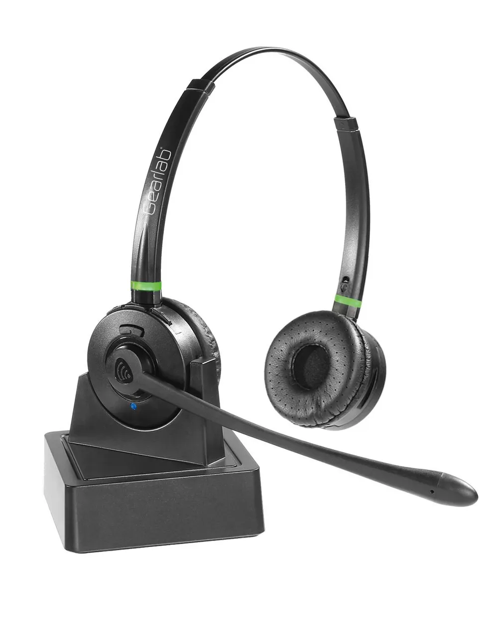 Auriculares Gearlab GLB245500 Inalámbricos Bluetooth Uso Oficina Cancelación de Ruido Negro