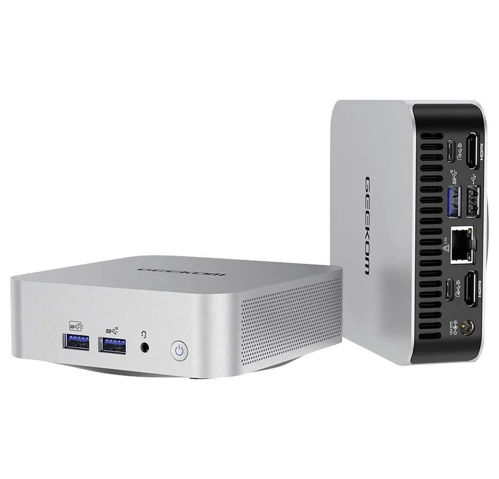 GEEKOM Mini PC A6 AMD Ryzen 7 6800(H) 4.7 GHz 16 GB RAM 512 GB SSD AMD Mini-PC