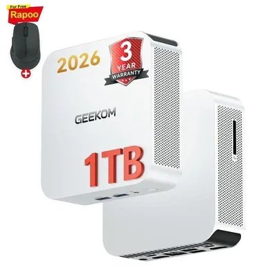 Mini PC GEEKOM A5 Pro AMD Ryzen 5 7530U 16GB 1TB SSD Radeon Windows 11 Pro