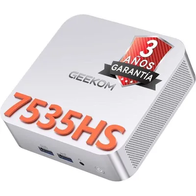 Mini PC GEEKOM A7 AMD Ryzen 5 7535HS 16GB 512GB SSD Radeon 660M Windows 11 Pro