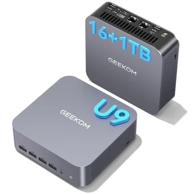 Mini PC GEEKOM GT13 Max Intel Core Ultra 9 185H 16GB 1TB SSD Intel Arc Wi-Fi 7 Dual LAN KI