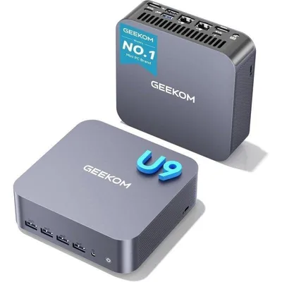 Mini PC GEEKOM GT1 Mega Intel Core Ultra 9 185H 16GB 1TB SSD Intel Arc Windows 11 Pro WiFi 7 Thunderbolt 4