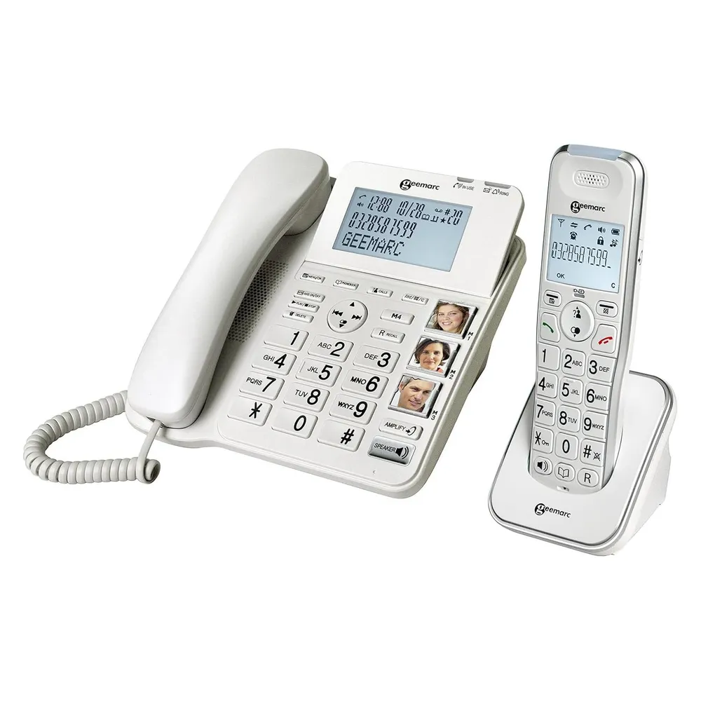 Geemarc AmpliDECT Combi 295 Schwerhörigentelefon mit Anrufbeantworter