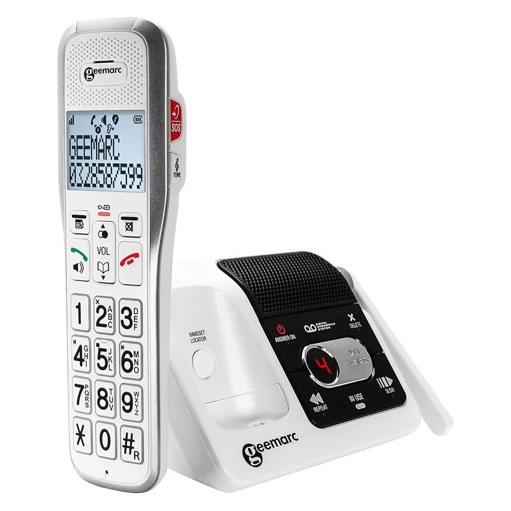 Geemarc AMPLIDECT 595 U.L.E Schnurloses Telefon mit Anrufbeantworter