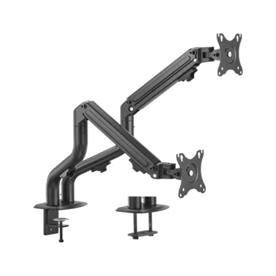 Gembird MA-DA2-02 Doppel-Monitorständer 32" VESA 100 Max 8Kg Schwarz