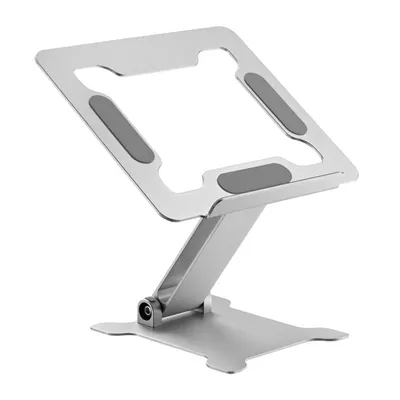 Gembird NBS-D1-03 Klappbarer vertikaler Laptopständer, Silber
