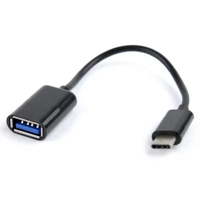 Gembird AB-OTG-CMAF2-01 USB Kabel 0,2 m USB C USB A Schwarz