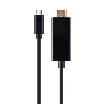 Gembird A-CM-HDMIM-01 USB-C auf HDMI Stecker/Stecker Adapter 4K 30 Hz 2 m Schwarz