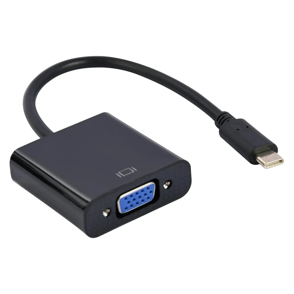 Grafikadapter Gembird A-CM-VGAF-01 USB-C auf VGA 1080p 60 Hz Schwarz