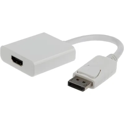 Gembird A-DPM-HDMIF-002-W Videokabel-Adapter 0,1 m DisplayPort HDMI Typ A (Standard) Weiß