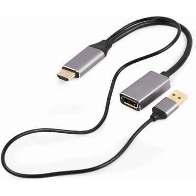 Gembird A-HDMIM-DPF-02 Videokabel-Adapter 0,1 m HDMI Typ A (Standard) DisplayPort Schwarz