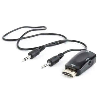 Gembird A-HDMI-VGA-02 Kabeladapter VGA (D-Sub) Schwarz