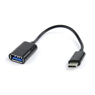 Adapter Gembird A-OTG-CMAF2-01 USB-C auf USB-A 0,2 m Schwarz