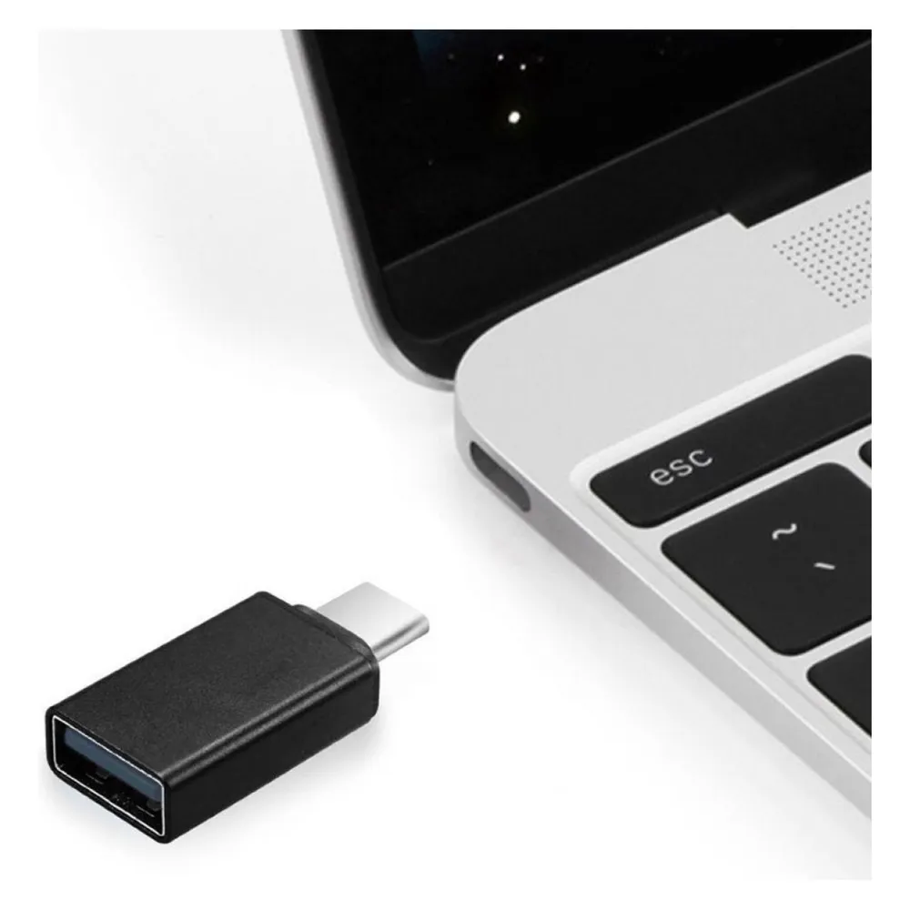 Adapter Gembird A-USB2-CMAF-01 USB Type-C auf USB Type-A Schwarz