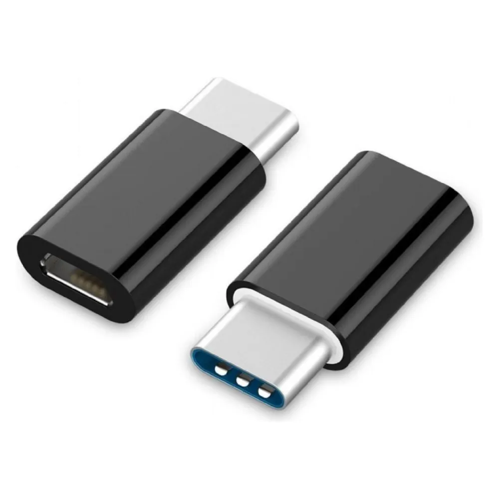 USB-C auf Micro USB Adapter Gembird A-USB2-CMMF-01 Schwarz