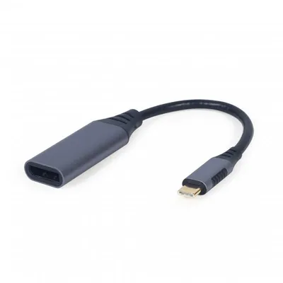 Gembird A-USB3C-DPF-01 Videokabel-Adapter 0,15 m USB Typ-C DisplayPort Schwarz, Grau