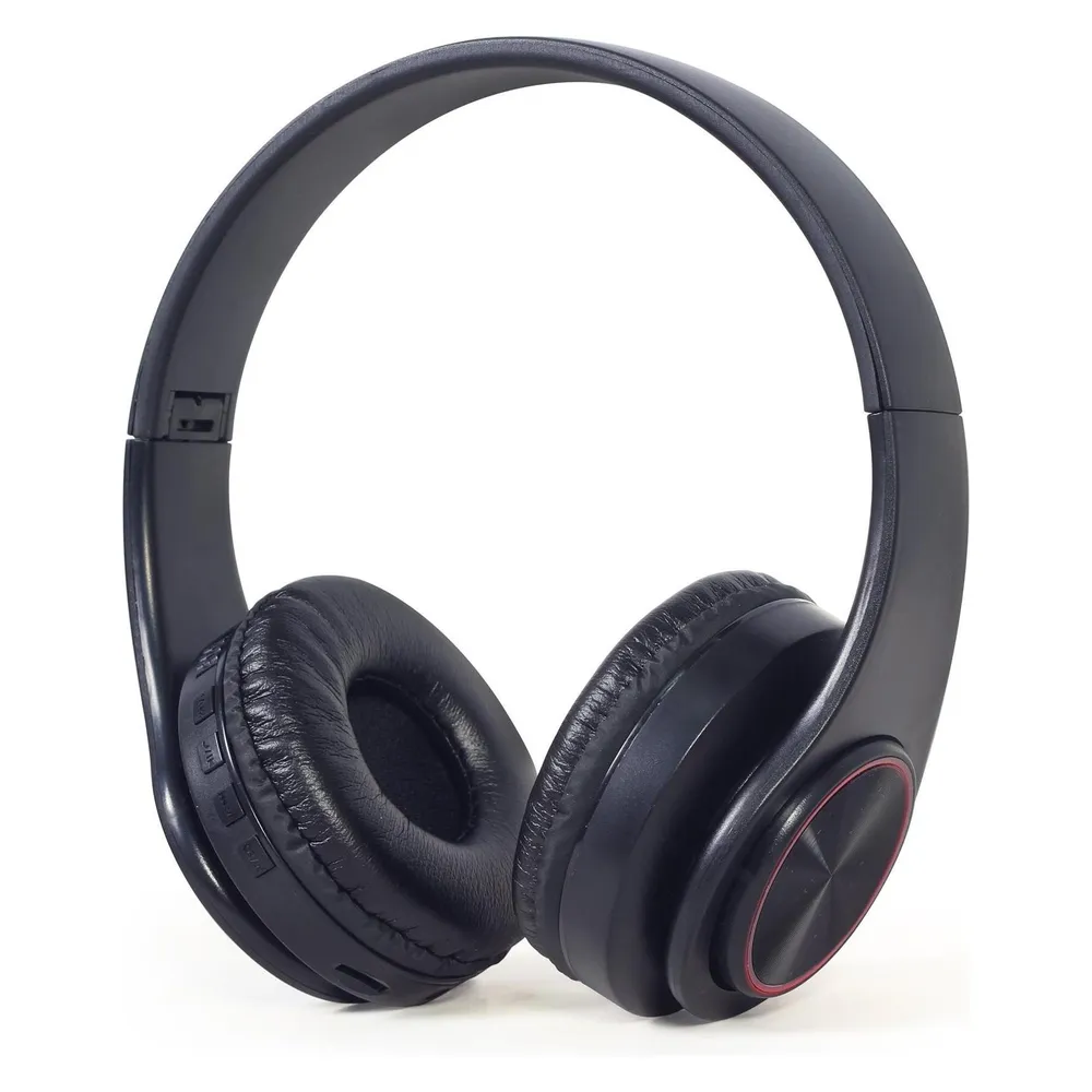Gembird BHP-LED-01 Kopfhörer & Headset Verkabelt & Kabellos Kopfband Musik/Alltag Mikro-USB Bluetooth Schwarz